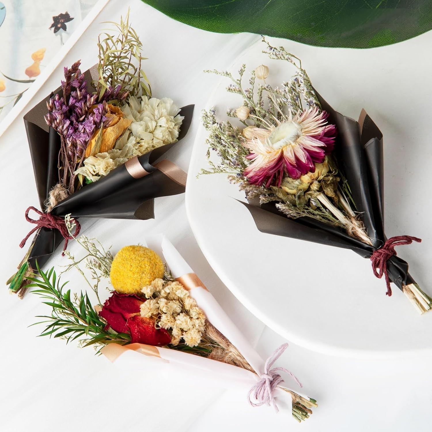 "10 PCS Dried Flowers - Mini Dried Flower Bouquet Wildflower Decor "