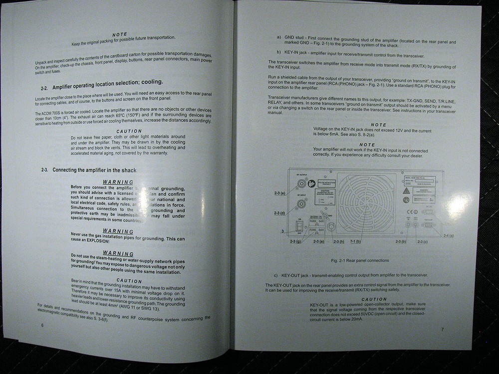 Acom 700S Operating Manual