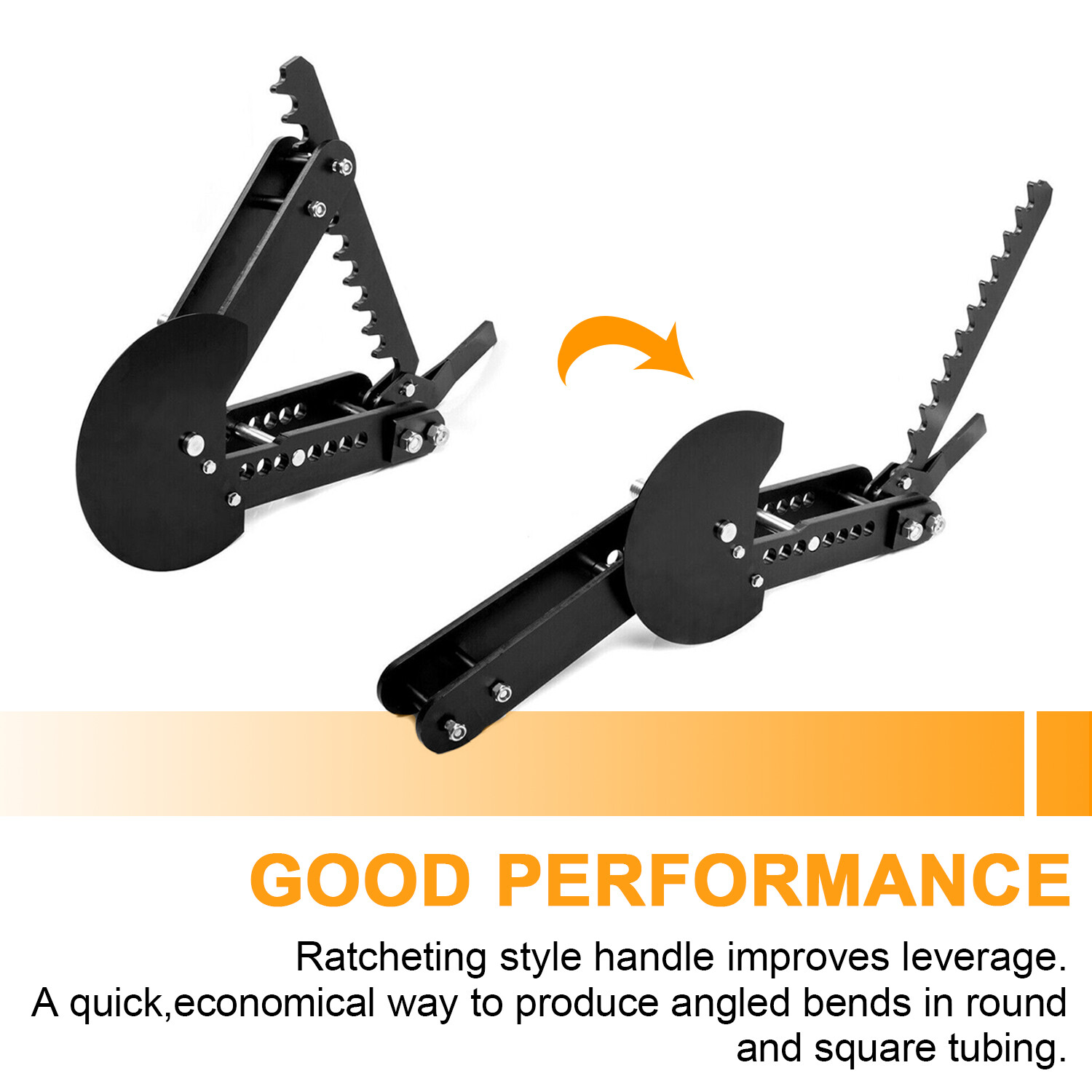 Steel Black Oxide Coating Manual Pipe and Tube Bender Ratcheting style