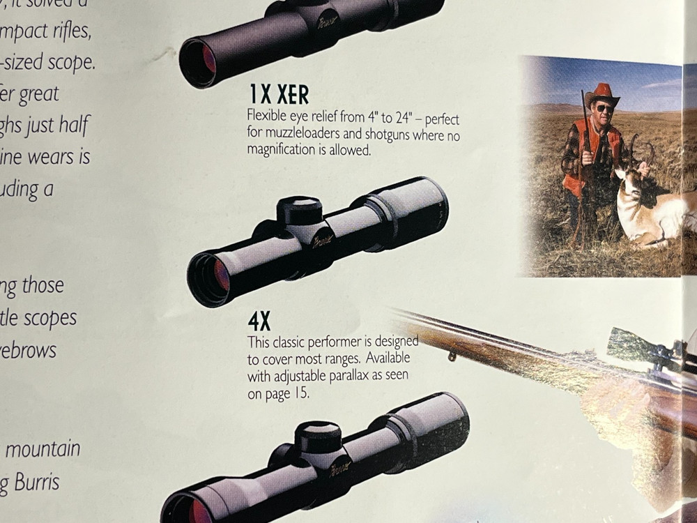BURRIS U.S.A. 4X COMPACT MINI scope circa 1994