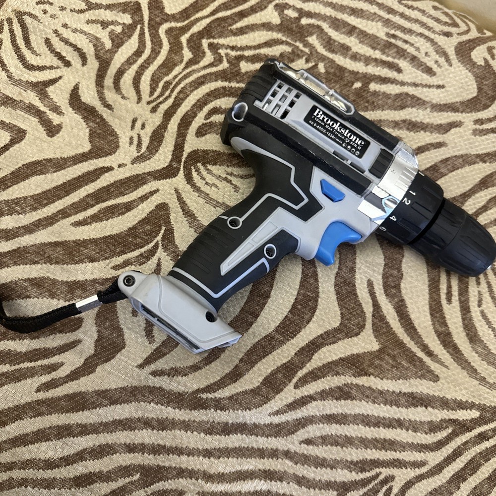 Brookstone Cordless Drill Driver With Battery 10mm