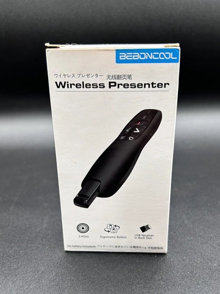 BEBONCOOL Wireless Presenter Pointer 2.4GHz USB