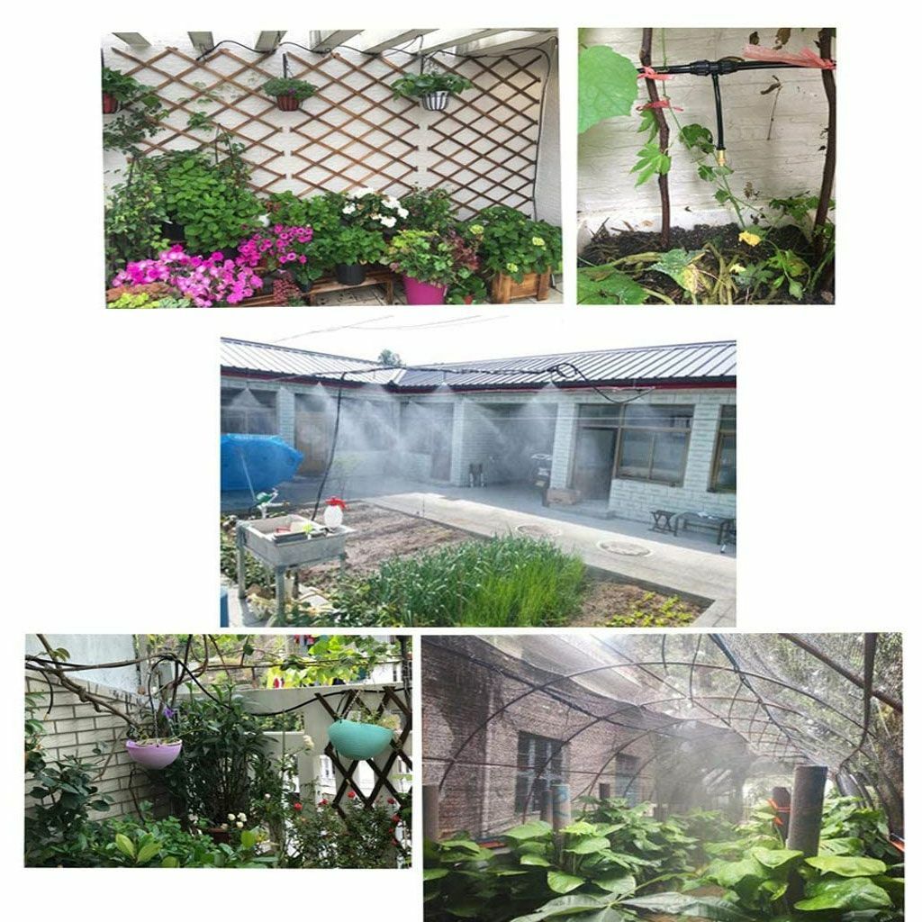 30X Adjustable Copper Spray Nozzle Garden Patio Water Mister Air Misting Cooling