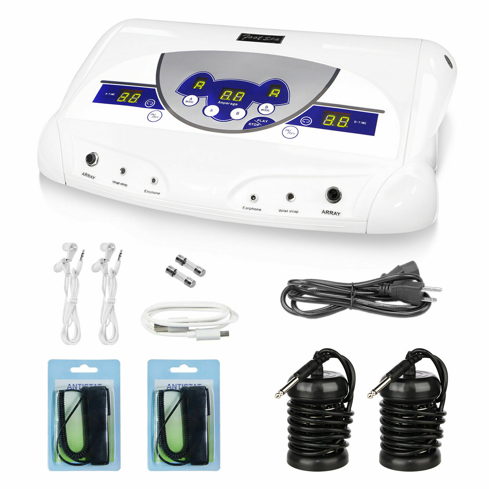 A/B Mode Cell Spa Fir Belt Chi Ionic Ion Detox Machine Foot Bath Aqua Cleanse