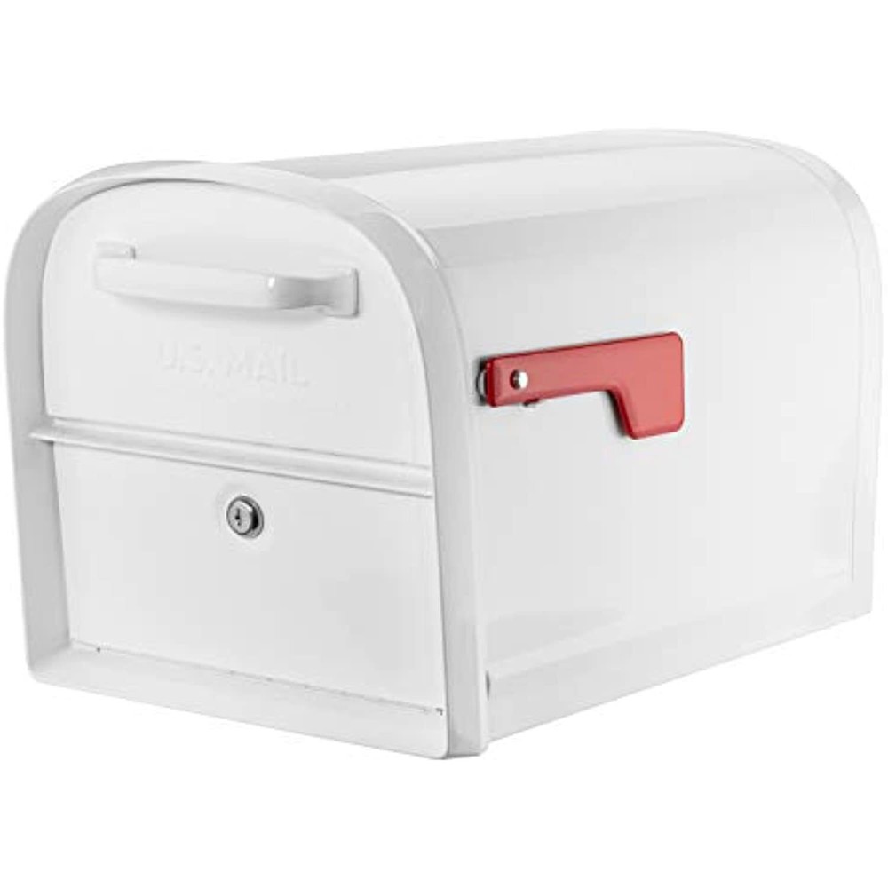 Architectural Mailboxes 6300W-10 Oasis 360 Mailbox, White