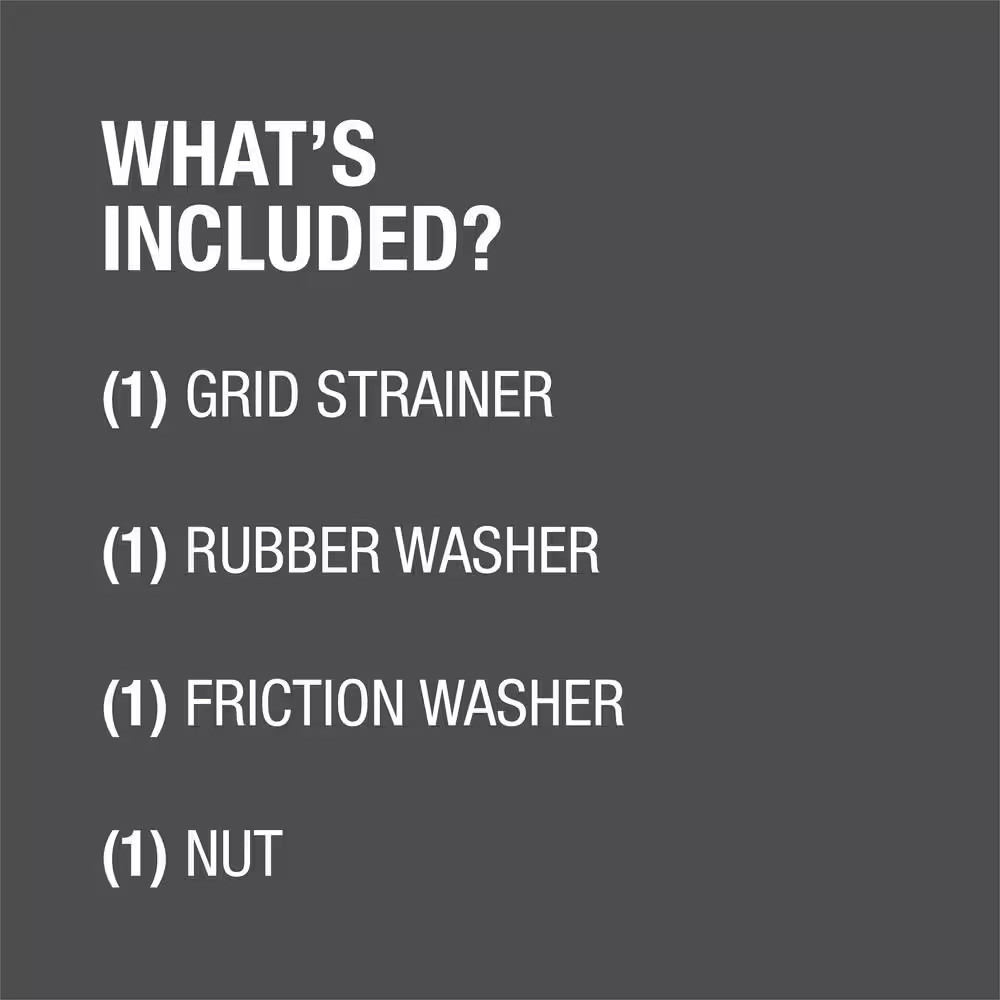 Designline Chrome-Plated Plastic Grid Drain with Overflow