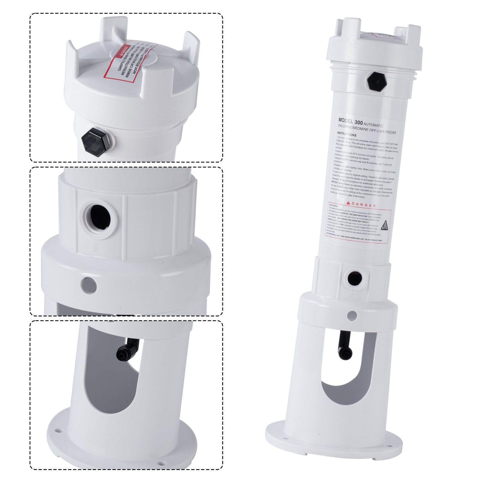 R171016 Rainbow 300 Automatic Chlorine/Bromine Off-Line Pool and Spa Feeder