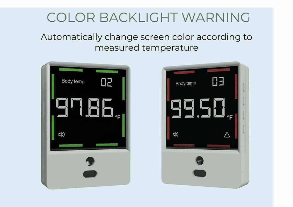 Infrared Wrist Forehead Thermometer Non-Contact Wall-Mounted