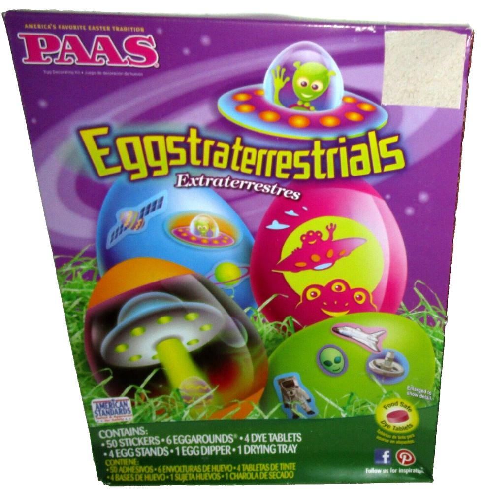 Paas ~ EASTER EGG DECORATING  Kit ~ EGGSTRA-TERRESTRIALS