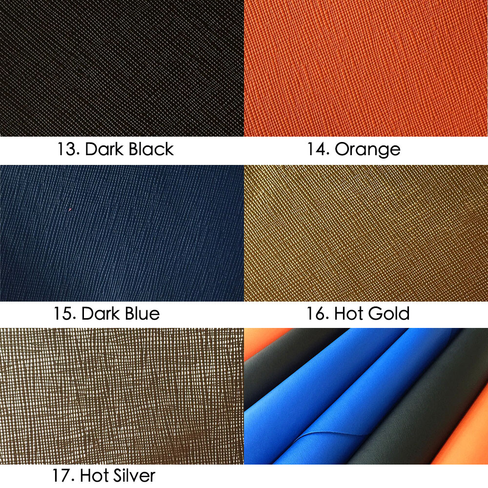 Full Grain Color Taiga First Layer Leather Craft Material Cross Pattern Cowhide