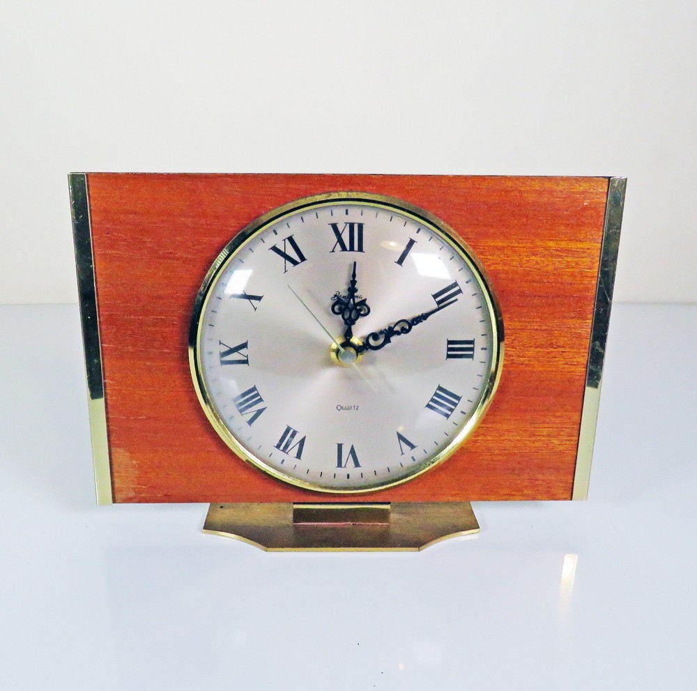 Vintage Bentima Quartz Mantel Clock Working