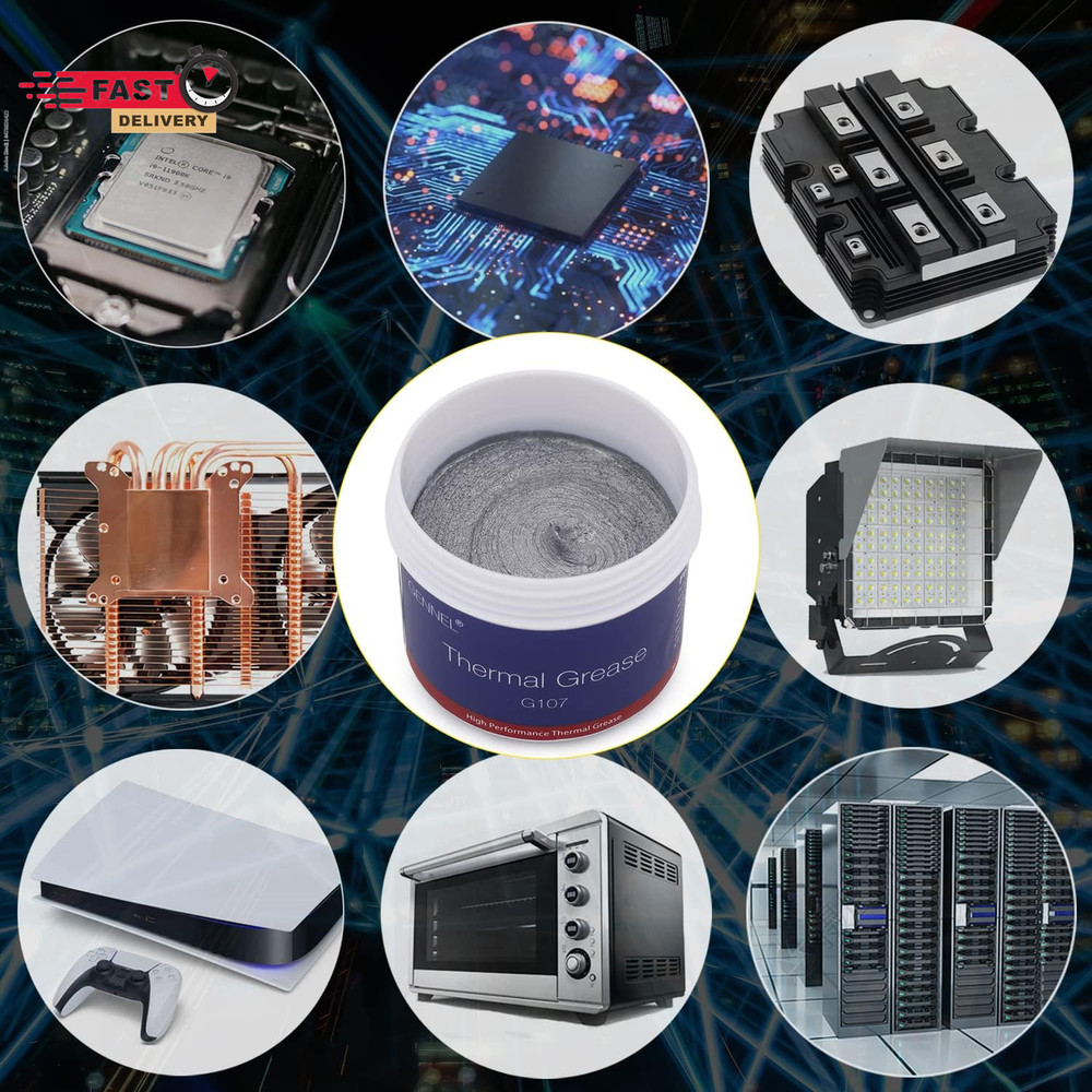 G107 100Grams Silver Thermal Paste, Premium Performance Thermal Conductive Compo