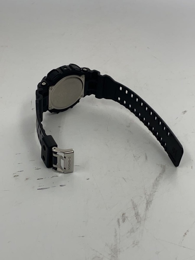 CASIO Quartz Watch G SHOCK Analog Digital Rubber BLK BLK SS