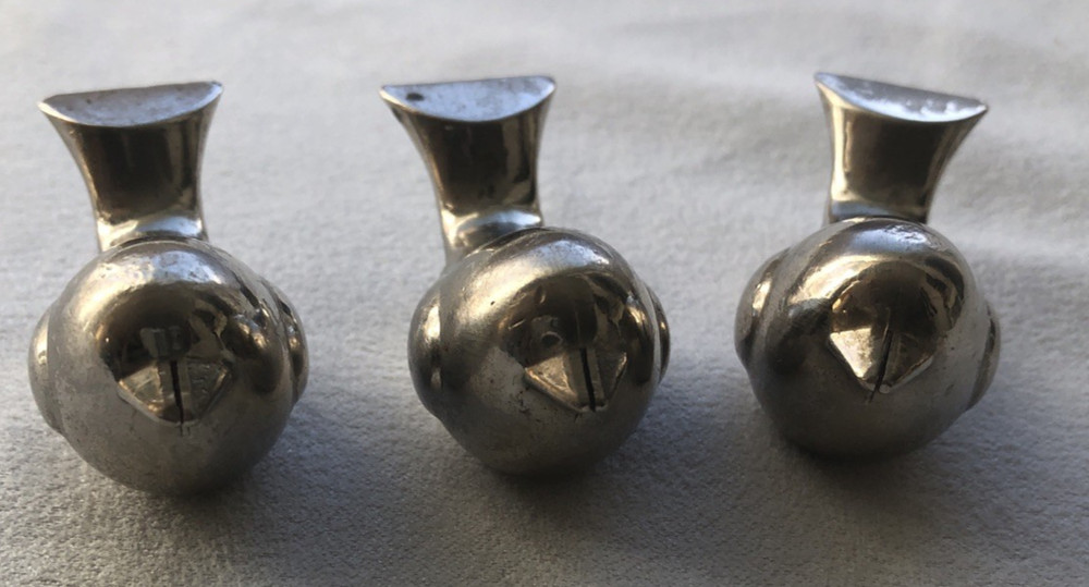 Silverplate Birds Set of 3 SKU 9023 Home Decor Paperweight Doves