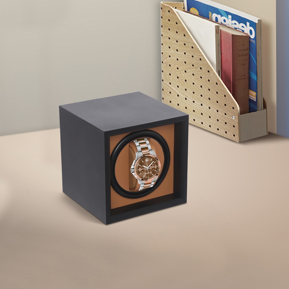 Automatic Single?Watch Winder Automatic Watch Display Box Luxury Storage Case