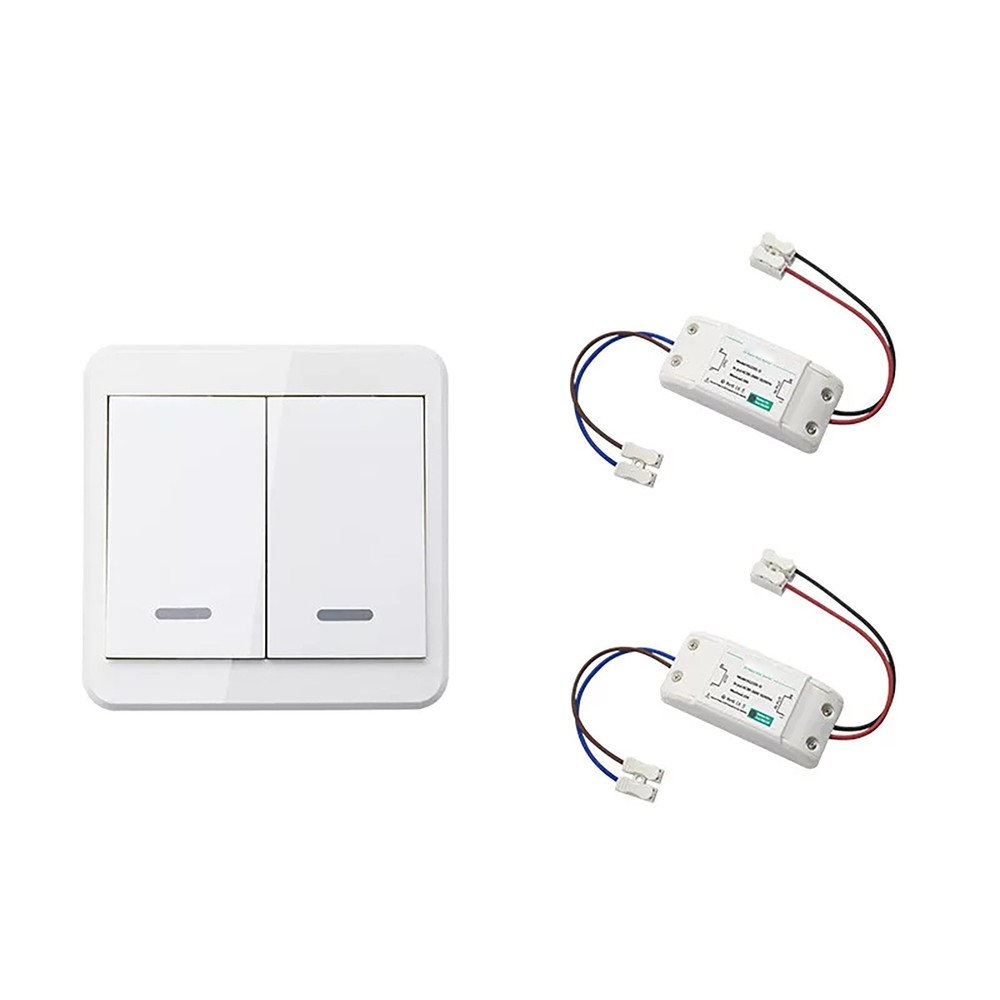 433MHz White Wireless Remote Control Light Switch Controller Accessories