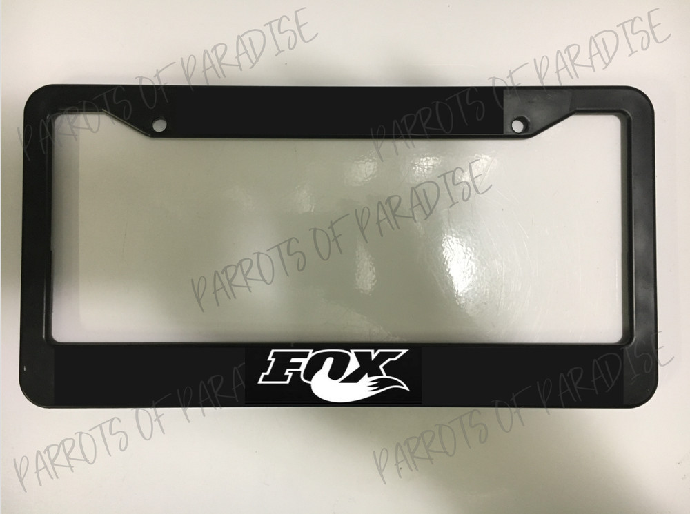 Fox Racing Plastic Car License Plate Frame