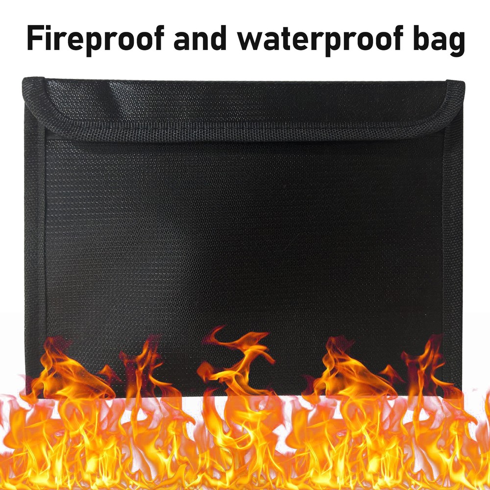High Security Large-sized Safe Box with Fireproof and Waterproof Bag, 3.0 Cub Fe