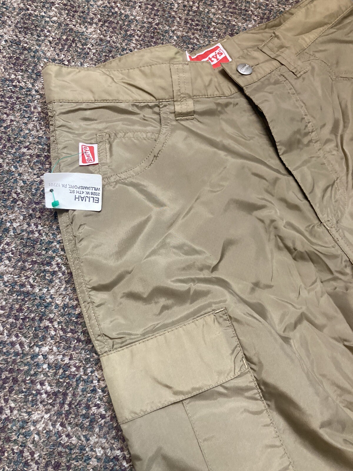 VINTAGE 90s SHORTY’S SKATEBOARDS NYLON CONVERTIBLE PANTS SIZE 28R NEW