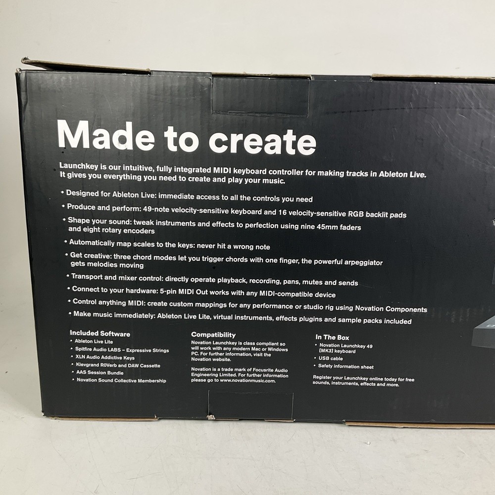 Novation Launchkey 49 MK3 Midi Controller Keyboard With Ableton Live