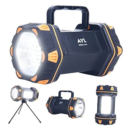 LED Camping Lantern Rechargeable, Camping Flashlight 8 Light Modes, 4800mAh