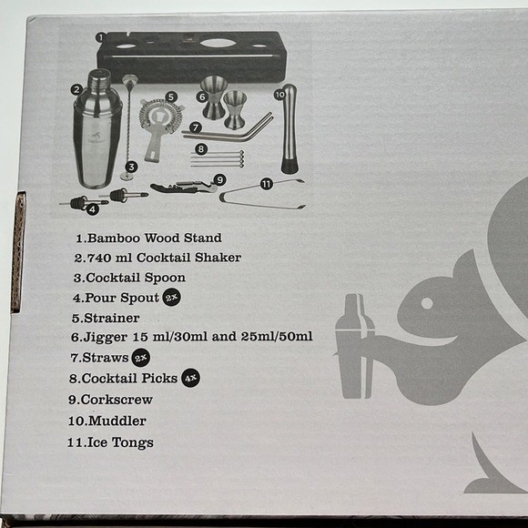 Barstash Premium 17 Piece Bartending Kit