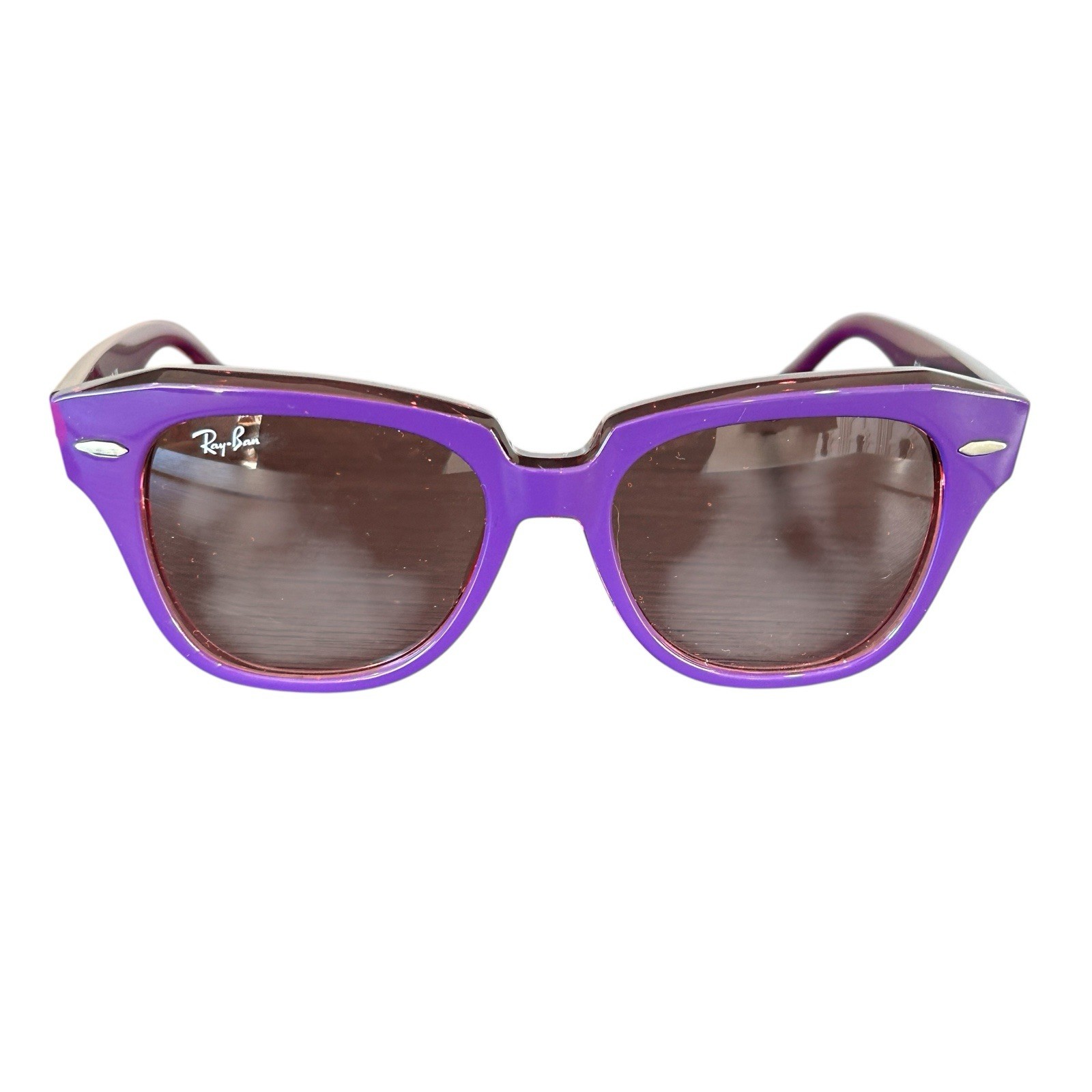 Ray Ban Junior State Street Kids Sunglasses RJ9186S Violet Gradient Youth NEW