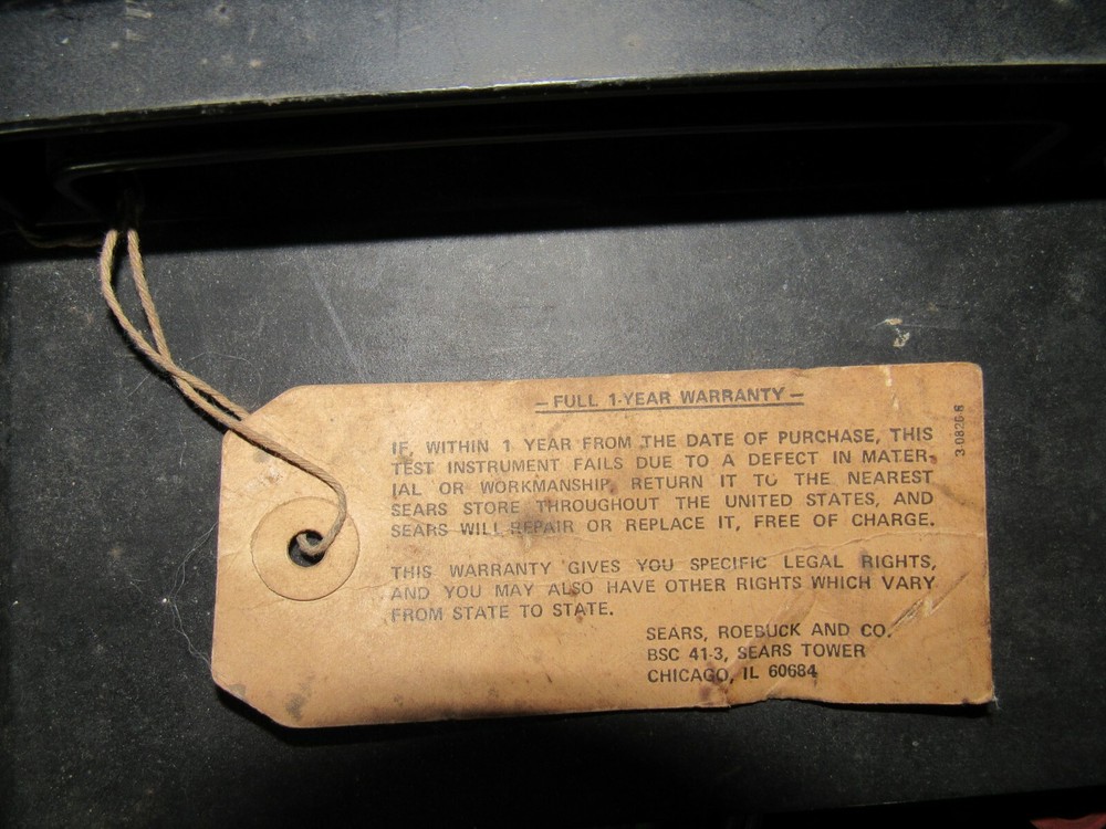 Vintage Sears Automotive Analyzer