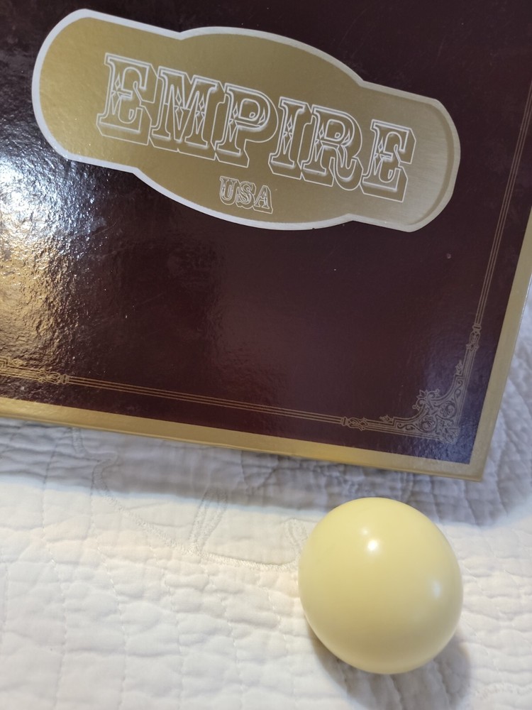 Replacement Billiard Pool Ball Cue White Empire 2.25" EUC