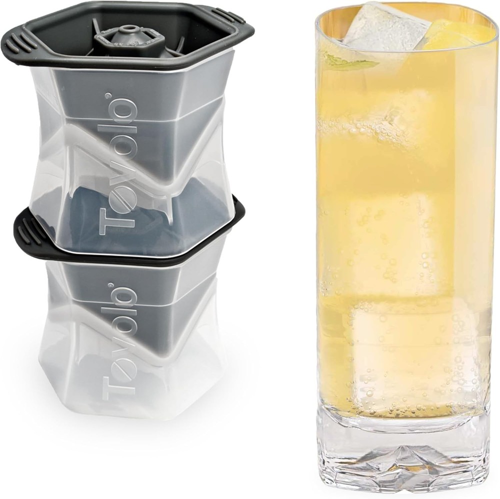 Lar Square Ice Cube  Colossal 2 Inch Cubes, Hu Ice Cube