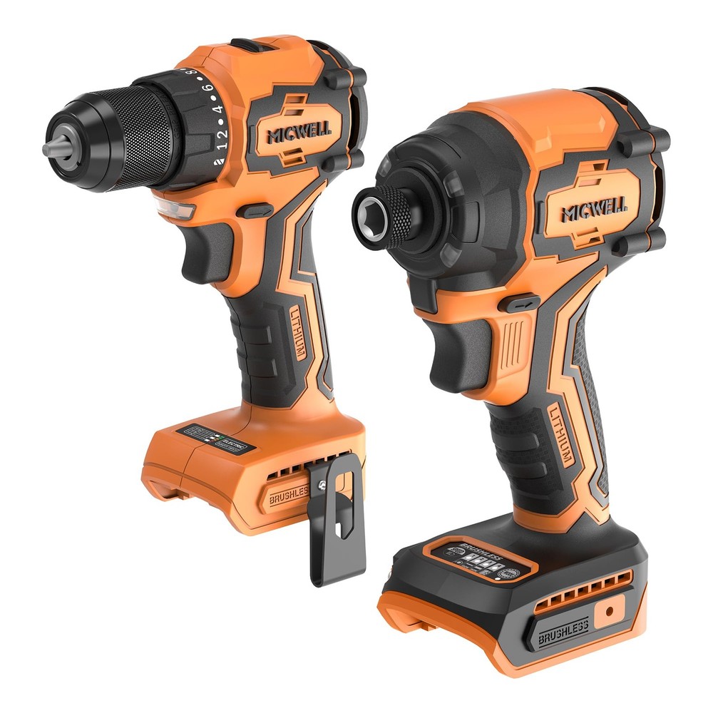 Cordless Impact Driver and Drill Combo Kit (Tool Only) Light Yellow