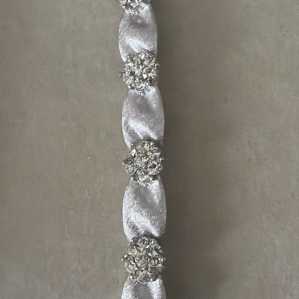 Crown Tarfari Rhinestone Bracelet Signed