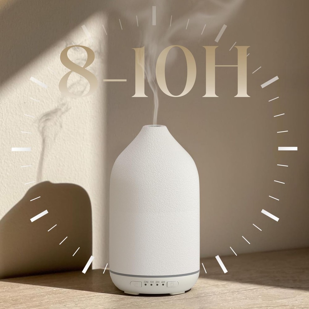 SALKING 200ml Ceramic Essential Oil Diffuser, Stone Diffusers for White
