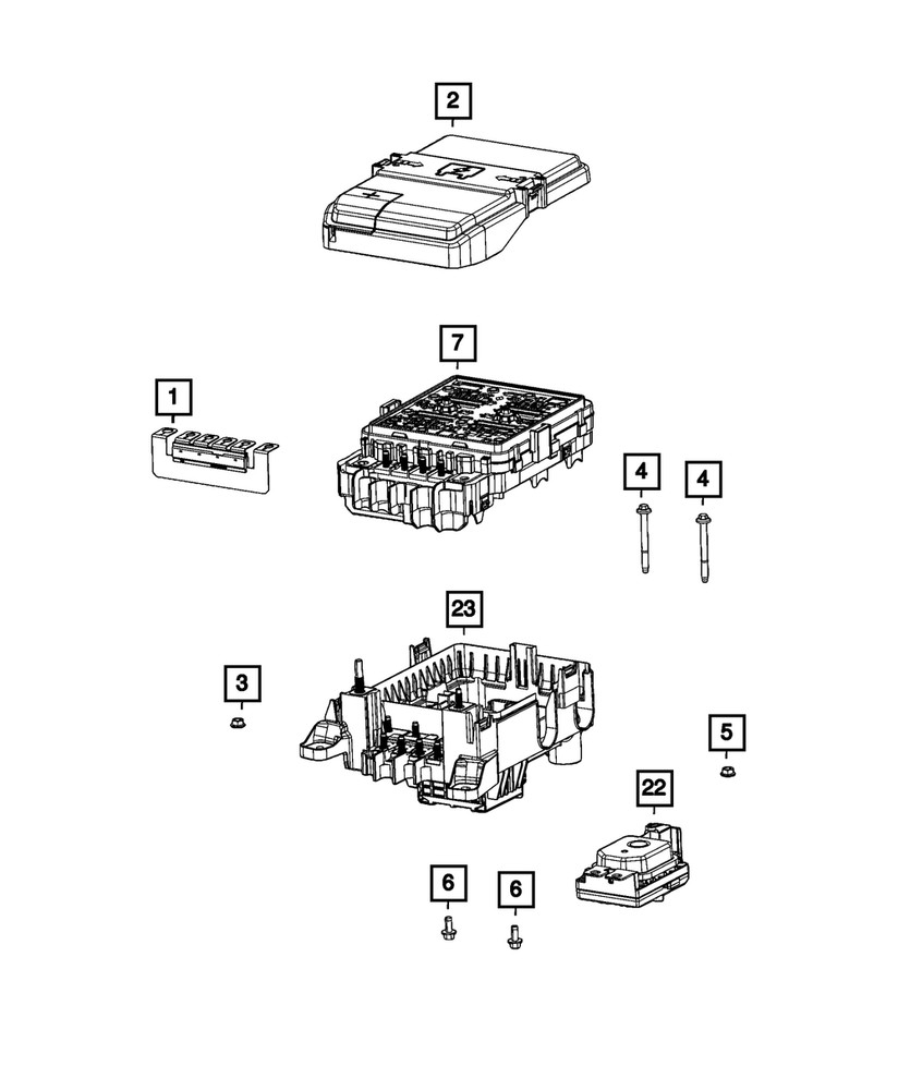 Genuine Mopar High Current Fuse Array 68500875AA