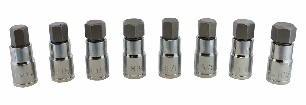 Master Hex Bit Set | 32pc SAE & Metric Socket Set Standard Allen 1/4" 3/8" 1/2"