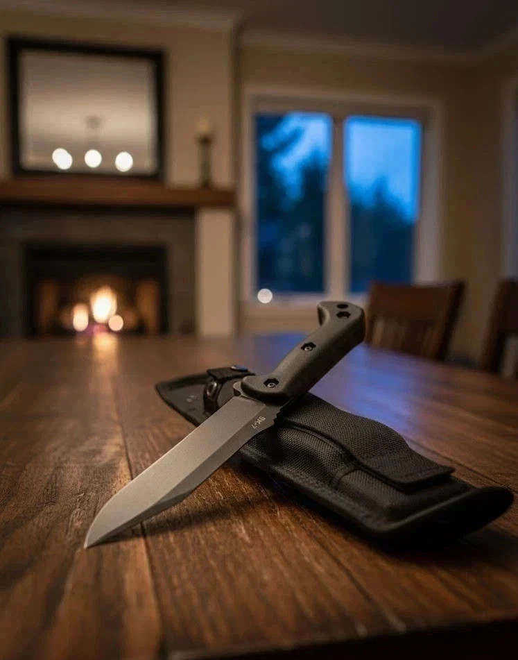 Ka-Bar Becker BK7 "Becker Combat Utility" 7" Fixed Blade Knife Bushcraft