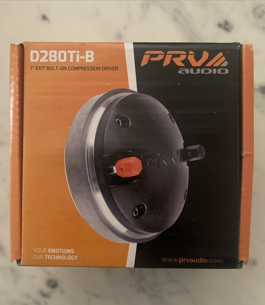 PRV Audio D230Ti-B 1” Titanium Compression Driver 8Ω 60W – Pair (2)