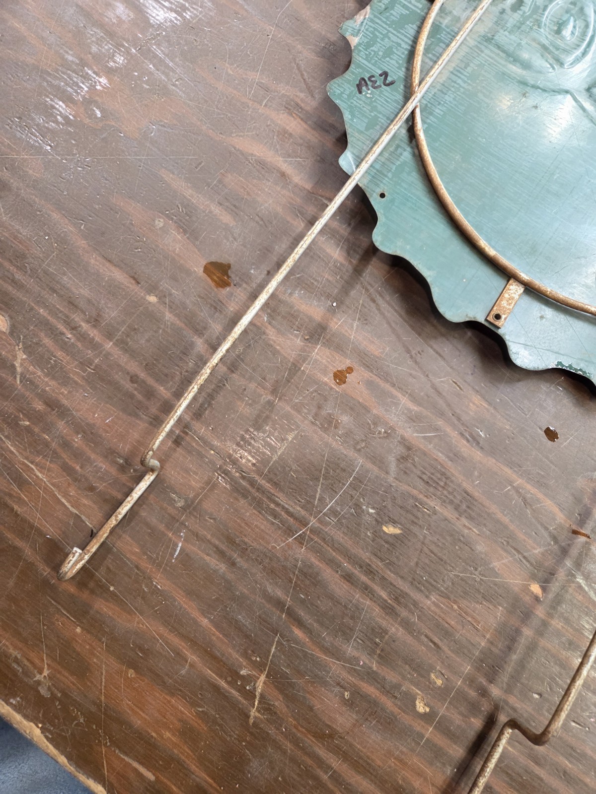 1940’s Embossed Double Dot Pepsi Cola Bottle Cap Sign Rack Topper