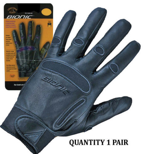 Bionic Classic Black Equine Gloves Women's LARGE