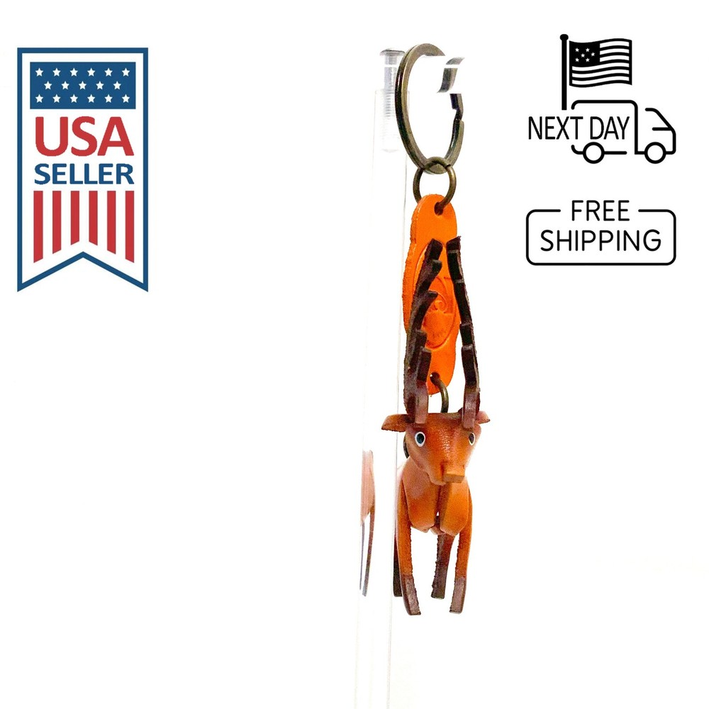 Elk Handmade Leather Keyring
