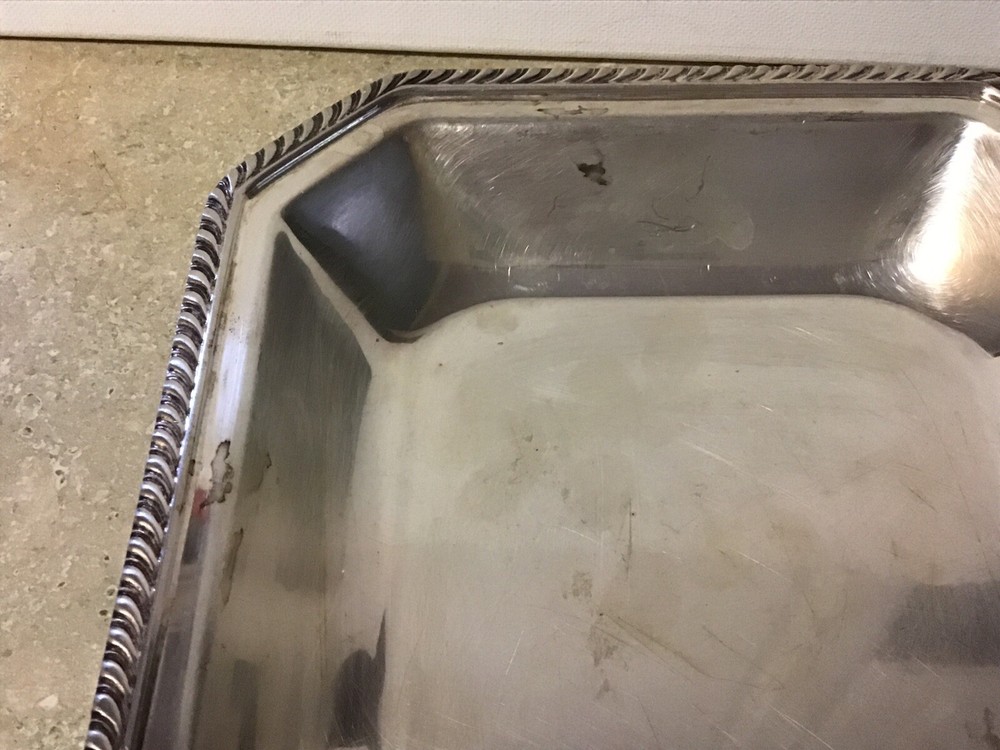 Vintage Sheffield Silver Co Silver Plate Covered Dish Server USA