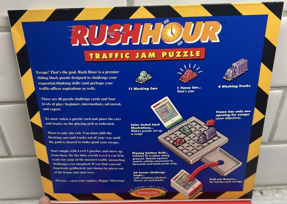 Rush Hour Traffic Jam Puzzle Game by Binary Arts 1996