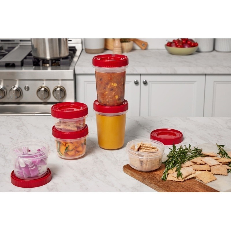 12 Piece Food Storage Set BPA Free Stackable Microwave Safe Containers