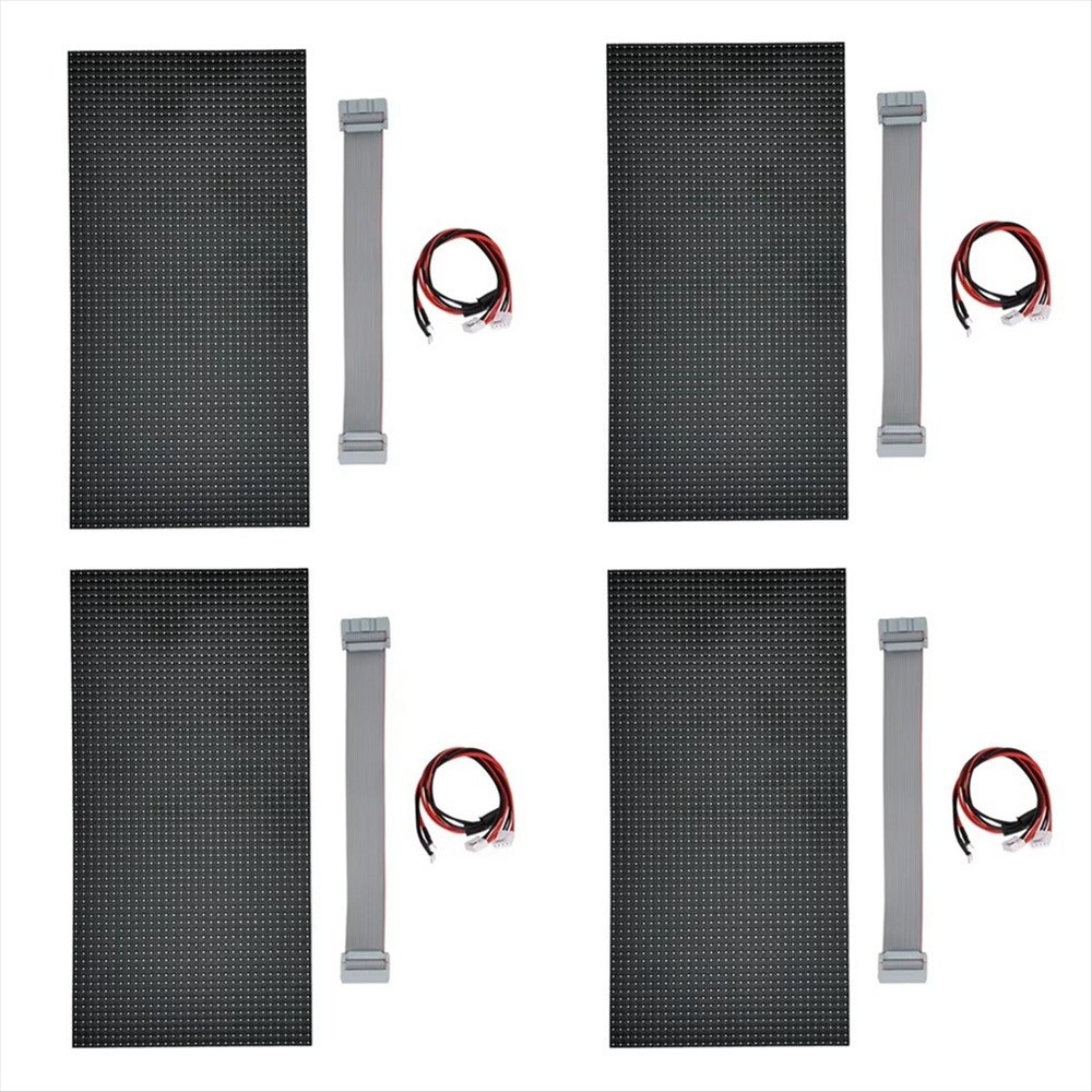 4 Pack P5 Indoor LED Screen, 64X32 LED Display Module, 16816