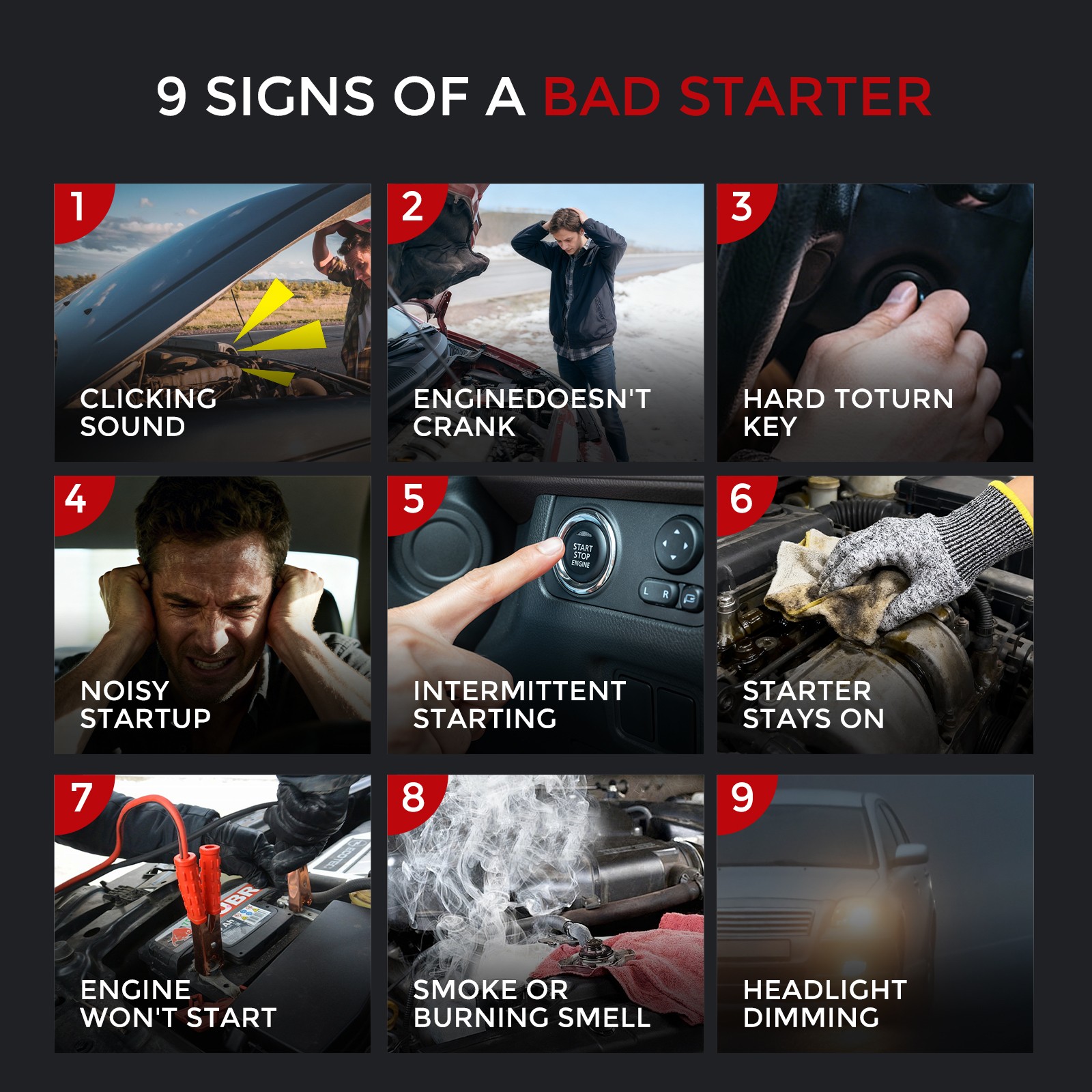 6494 Starter For Chevrolet Silverado 5.3L C15002004-2008 89018123 410-12257