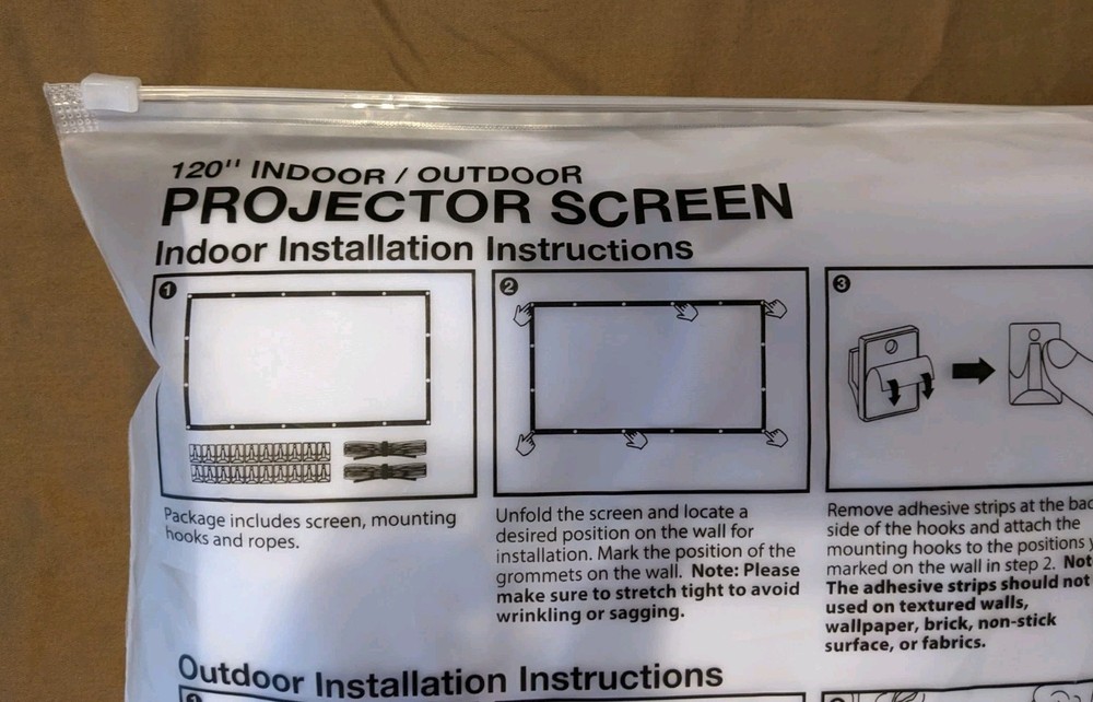 NEW 120 inch Projector Screen Only