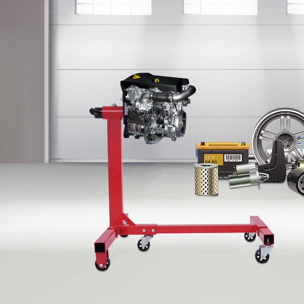 1250Lbs Engine Maintenance Stand Motor Hoist Jack 360° Rotating Tool