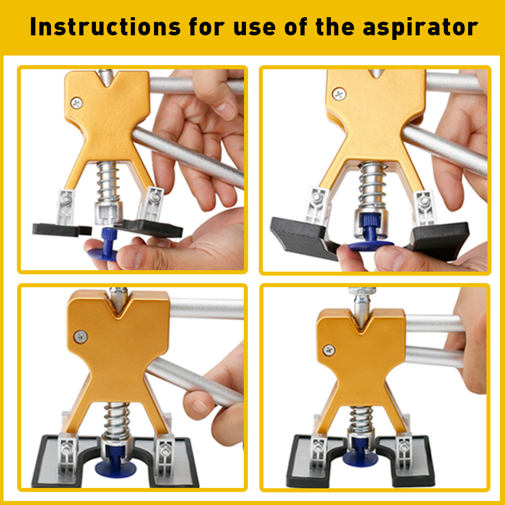 Car Dent Paintless ReHail Dint Damage Remover Puller Lifter 19 Tab Tool Kit E