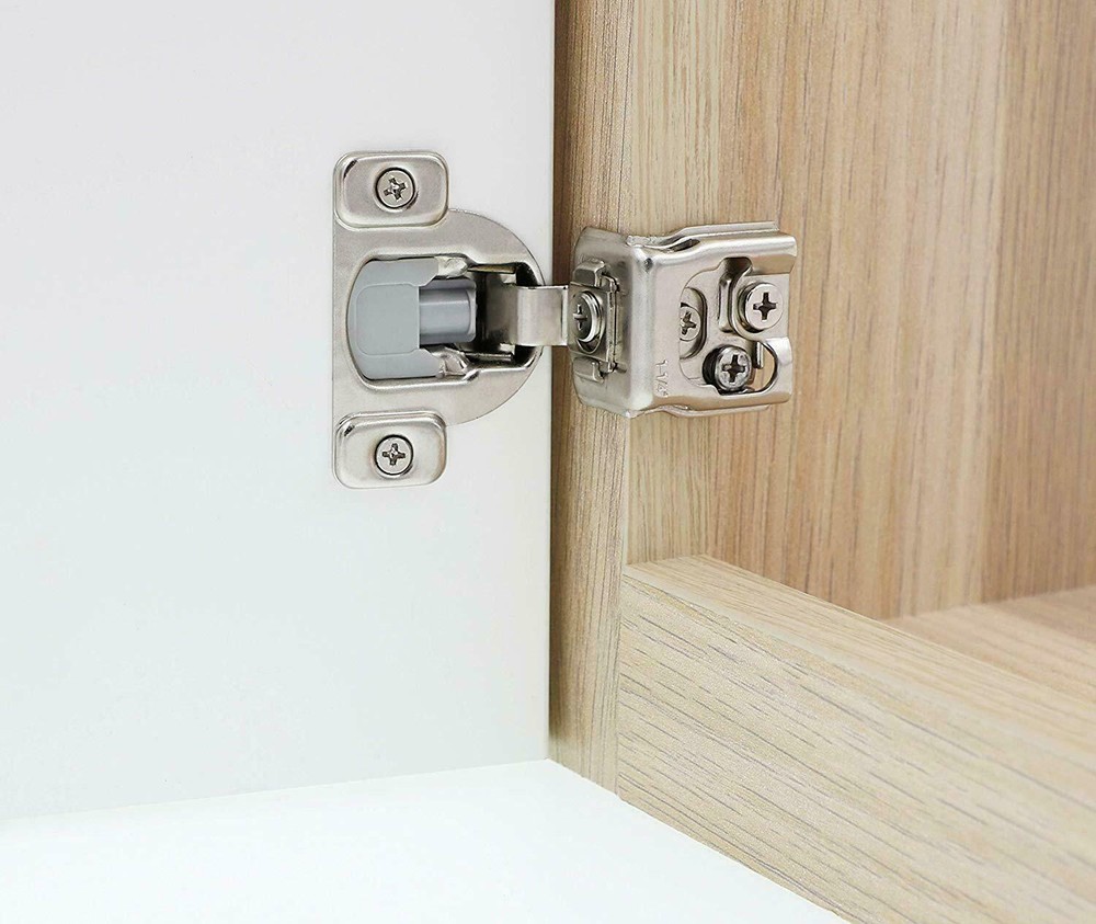 Soft-Closing Compact 1 1/4" Overlay 105° Hinge Kitchen Cabinet Hardware