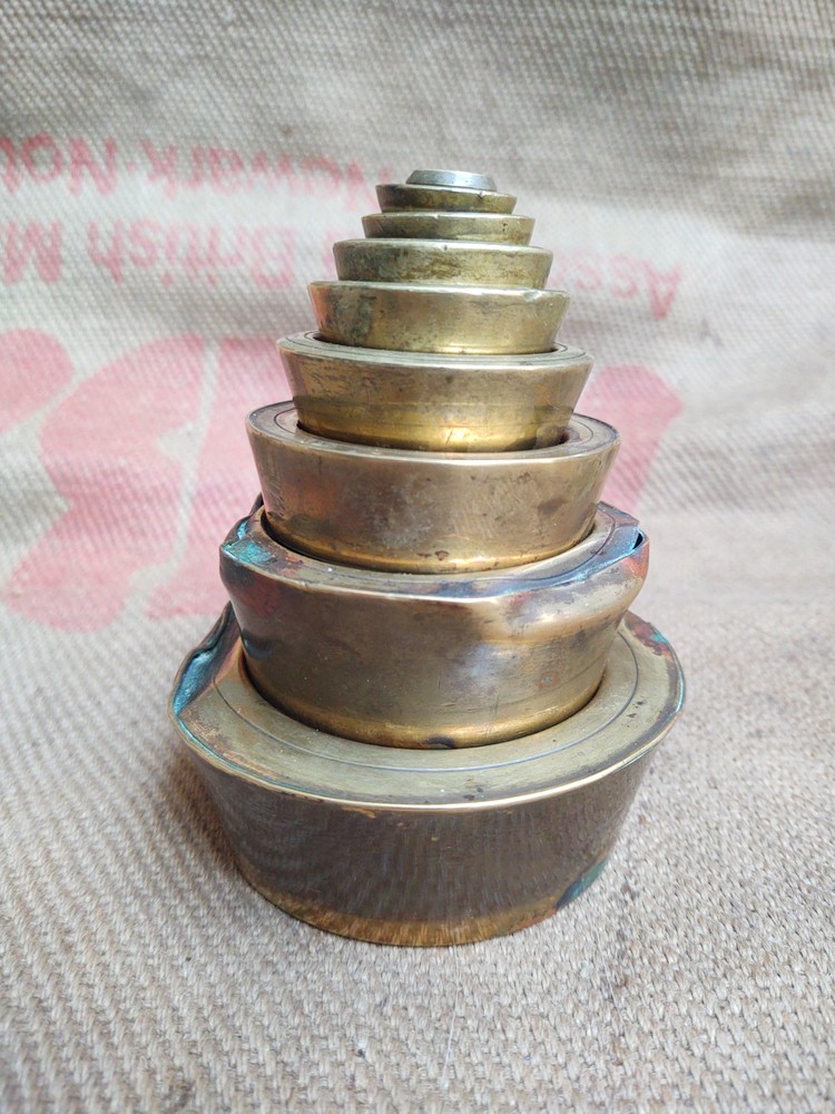 Large Unusual Antique Postal Scale Weights